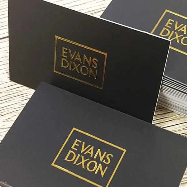 Metallic Foil Business Cards
