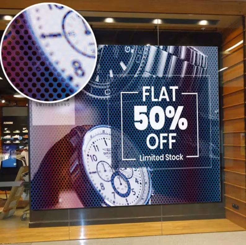 See-Through Perforated Vinyl