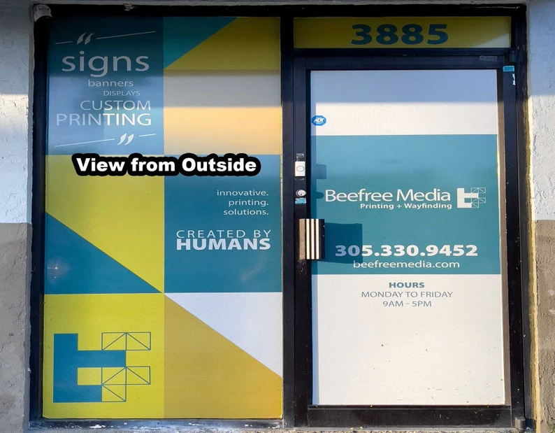 Vinyl Window Graphics